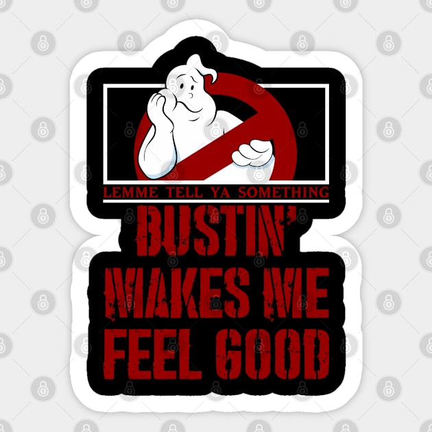 Bustin' Ghost Model Sticker by Happy Asmara